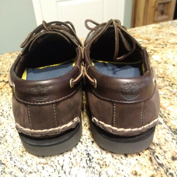 Timberland Sandusky Point Men’s Boat Shoes Leather Nubuck Size 10M Brown 72599 - Picture 11 of 13